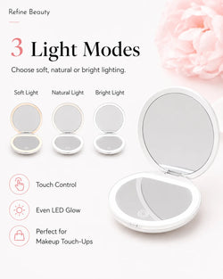 LED Compact Makeup Mirror